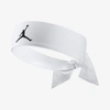 Jordan Jumpman Dri-fit Head Tie In White,black