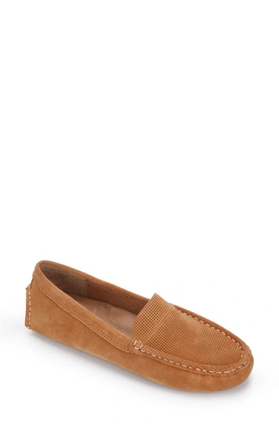 Gentle Souls By Kenneth Cole Mini Driving Loafer In Cognac Suede