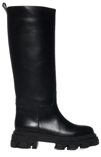 Gia Borghini Gia X Pernille Teisbaek Perni 07 Leather Boots In Black
