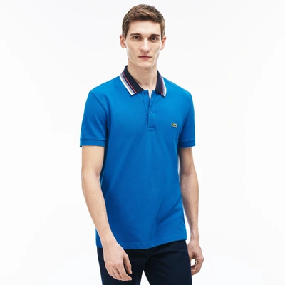 Lacoste Men's Regular Petit Piqué Collar Polo Shirt - Sapphire Blue |