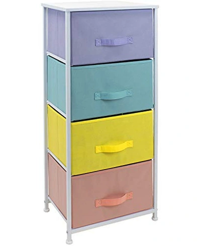 Sorbus 4-drawers Chest Dresser In Pastel