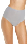 Chantelle Lingerie Soft Stretch High Waist Briefs In Grey Sky