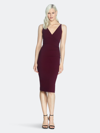Dress The Population Anita Crepe Cocktail Dress In Burgundy