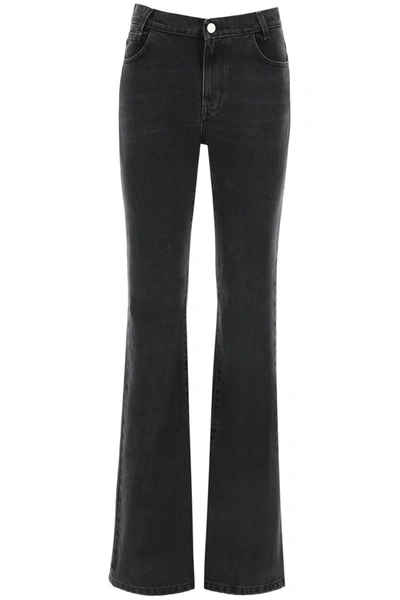 Raf Simons Five-pocket Flared Jeans In Black