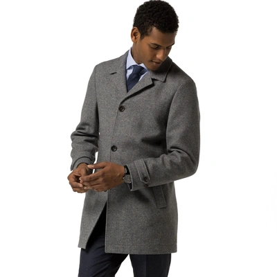 Tommy Hilfiger Th Flex Tailored Collection Car Coat - Grey | ModeSens
