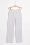 Dickies Juniors' Frayed-hem Cropped Pants In White