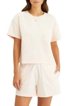 Sanctuary Essential One Pocket Cotton T-shirt In Rosewater