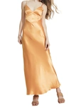 Bardot Malinda Slip Dress In Tangerine