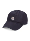 Moncler Logo Baseball Cap In Black