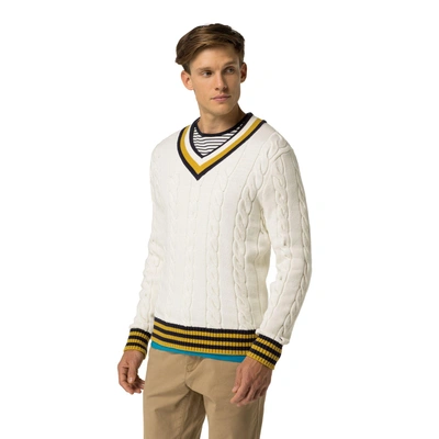 Tommy Hilfiger Final Sale-cricket Sweater - Snow White | ModeSens