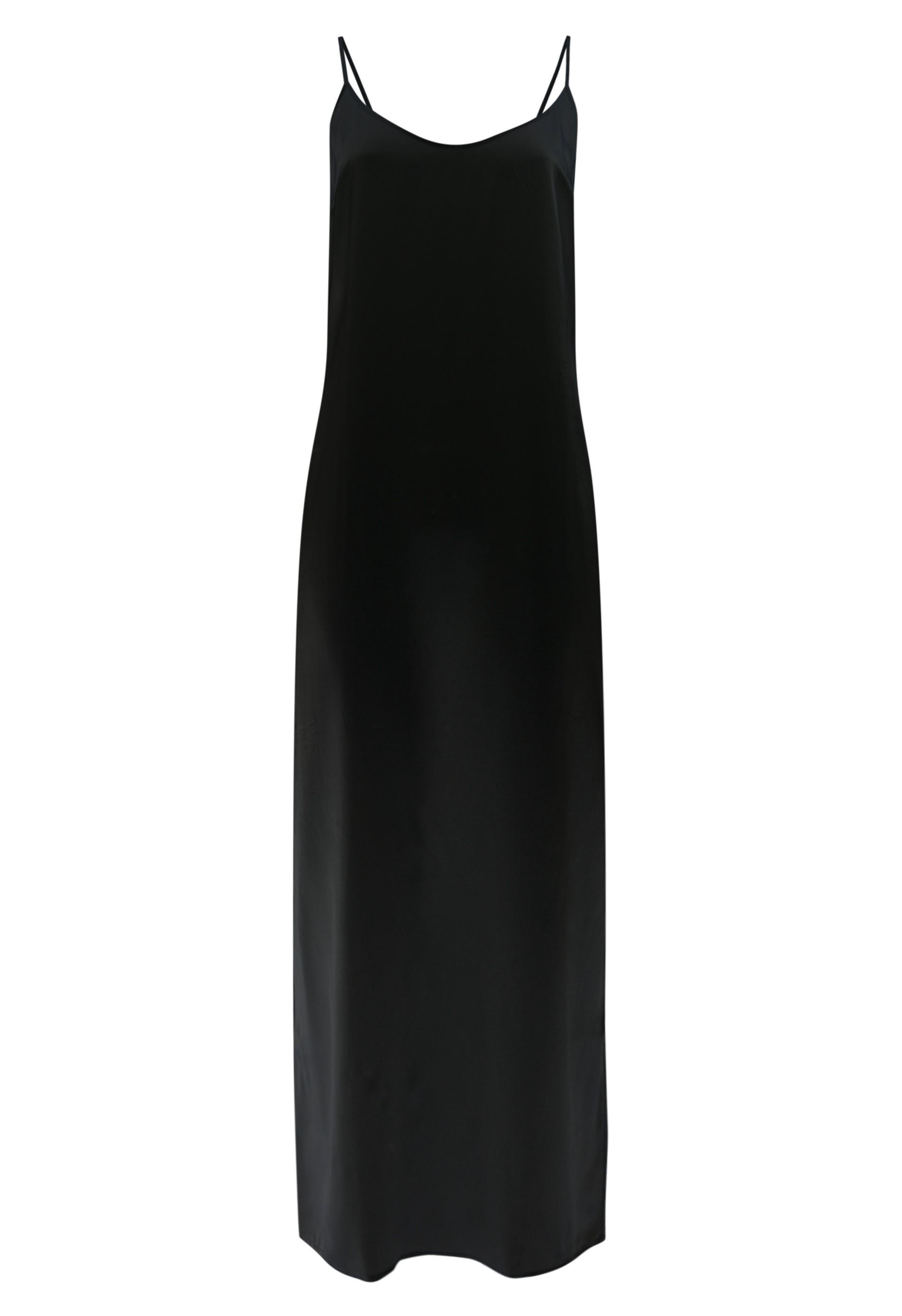 La Perla Silk Long Slip - Black | ModeSens