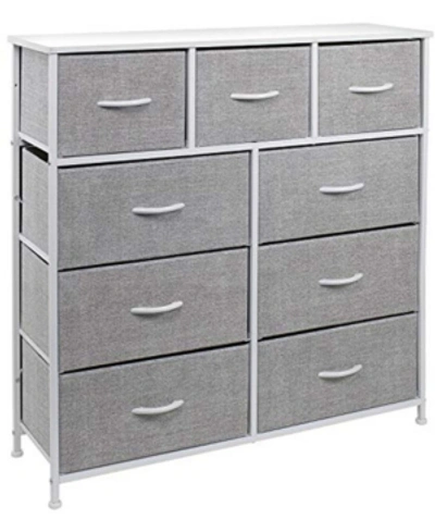 Sorbus 9-drawers Chest Dresser In White