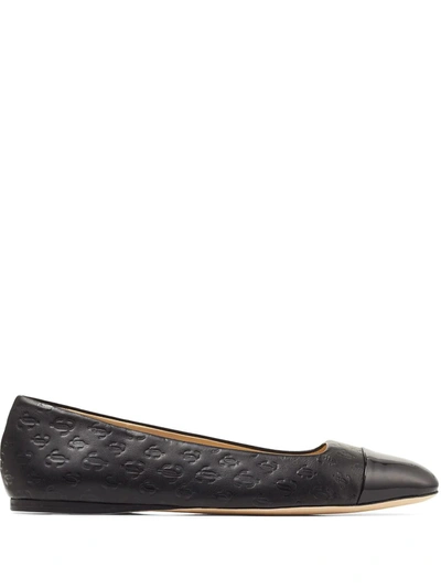 Jimmy Choo Watson Ballerina Shoes In Black