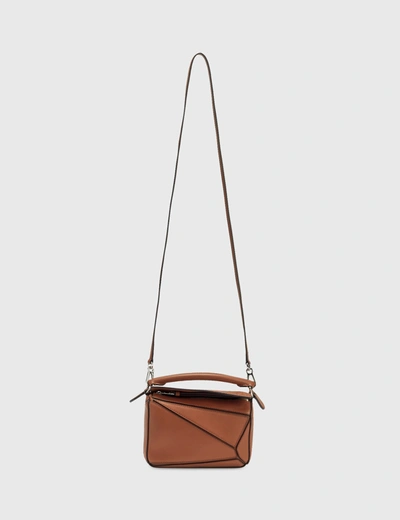 Loewe Mini Puzzle Bag In Brown