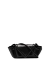 Bottega Veneta Beak Bag In Black/gold