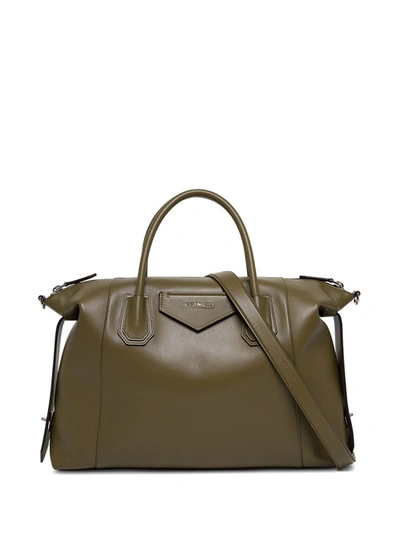 Givenchy Antigona Soft Medium Tote Bag In Green