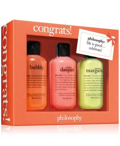 Philosophy 3-pc. Congrats! Gift Set In N,a