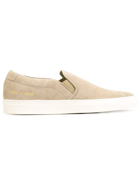 Common Projects Beige Suede Slip-on 