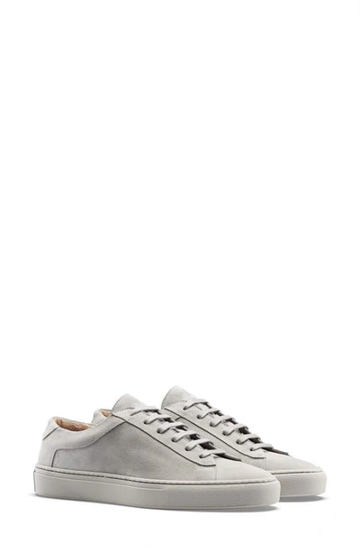 Koio Capri Mixed Leather Low-top Sneakers In Perla