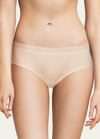 Chantelle Soft Stretch Seamless Hipster Briefs W/ Lace In Nude Blush