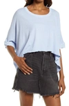 Free People We The Free Crop Top In Blue Moon Quartz