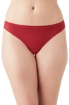 B.tempt'd By Wacoal Comfort Intended Daywear Thong In Garnet