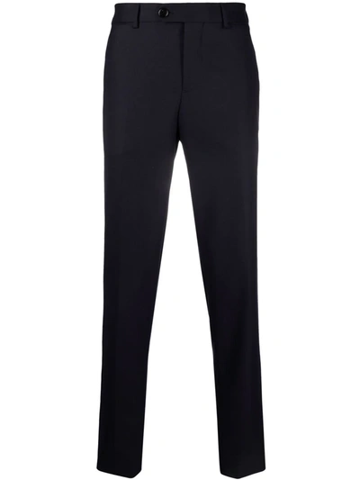 Brunello Cucinelli Straight-leg Tailored Trousers In Blue