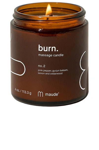 Maude Burn Massage Candle No. 2 In N,a