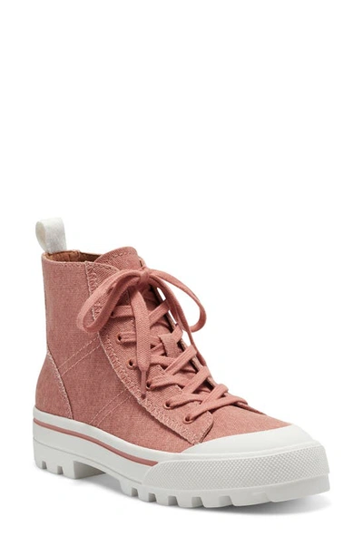 Lucky Brand Women's Eisley Lace-up High-top Sneakers Women's Shoes In Canyon Clay