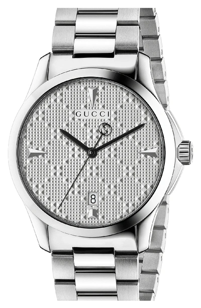 Gucci Men's G-timeless Bracelet Watch, Silver