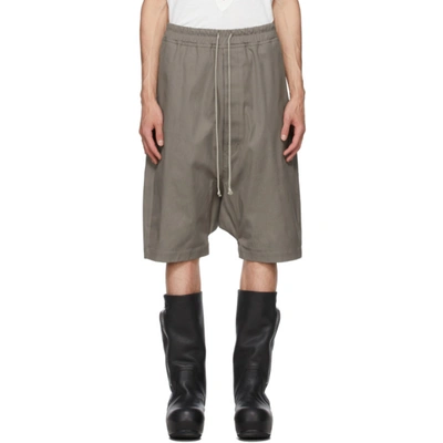 Rick Owens Taupe Forever Rick's Pods Shorts In 34 Dust