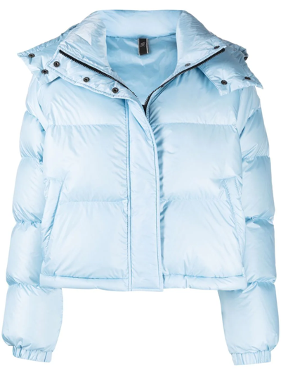 Hogan Ultra-light Water-repellent Down Jacket In Blue