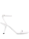 Balenciaga Void 80mm Ankle-strap High-heel Sandals In White