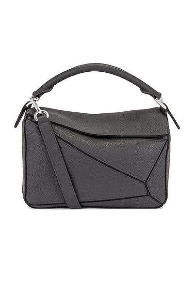 Loewe Puzzle Small Bag In Anthracite