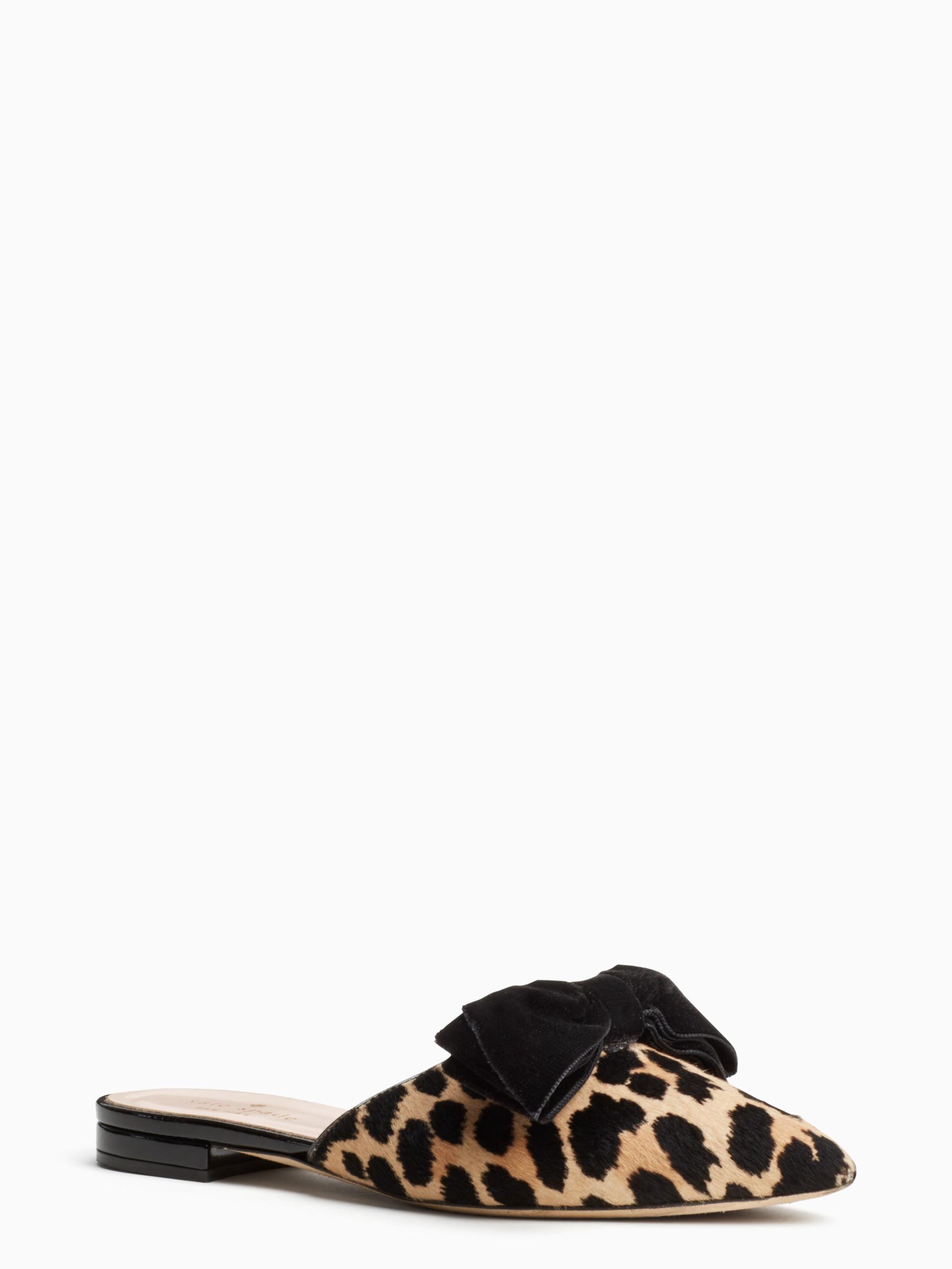 kate spade leopard slippers