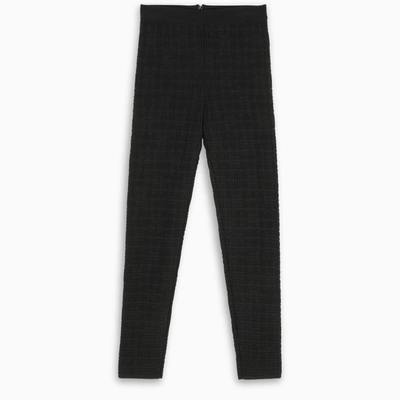 Givenchy Pointelle Stretch-knit Leggings In Black