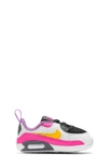 Nike Babies' Air Max 90 Crib Sneaker In White,hyper Pink,black,laser Orange