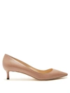 Jimmy Choo Romy 40 Nude Kid Leather Pointy Toe Pumps