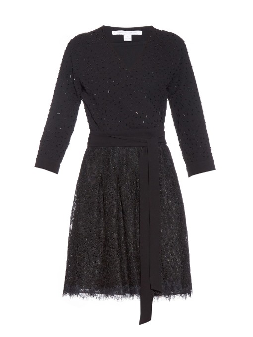 Diane Von Furstenberg Jewel Dress In Black | ModeSens