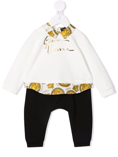 Versace Babies' Medusa-head Print Tracksuit Set In Multicolor