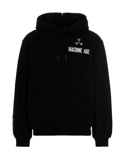 Mcq By Alexander Mcqueen Mcq Alexander Mcqueen Man Black Hoodie With Patches