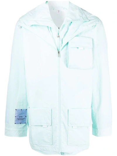 Mcq By Alexander Mcqueen Breathe Uv Reactive Hooded Jacket In Sea Breeze