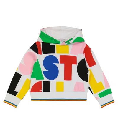 Stella Mccartney Kids' Stella-print Organic-cotton Hoodie In Multi