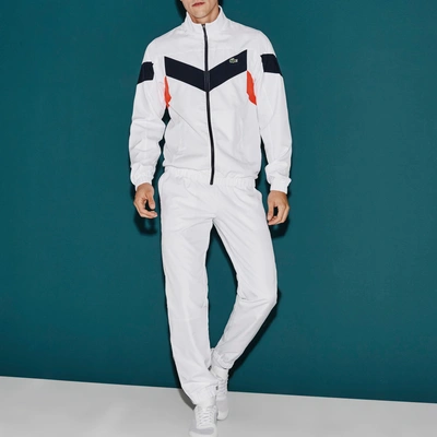 Lacoste Men's Sport Tennis Colorblock Tracksuit - White/navy Blue-mexico Re  | ModeSens