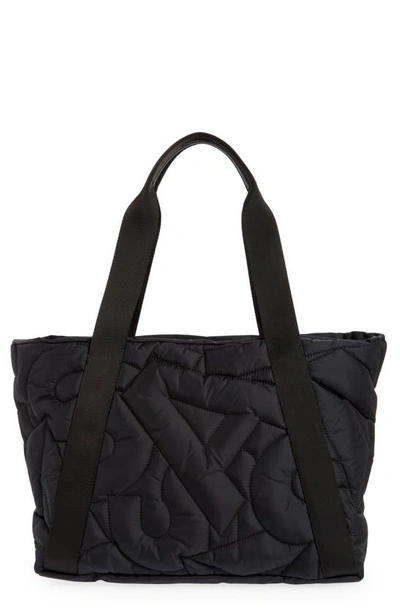 Akris Alexa Medium Quilted Nylon Tote Bag In Black