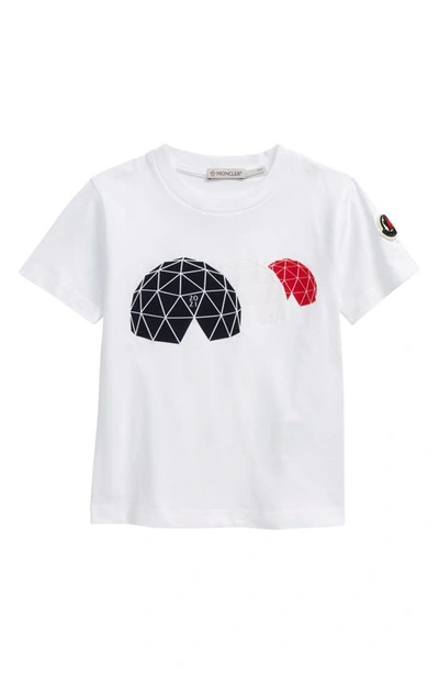 Moncler Kids' Igloo Graphic Tee In White