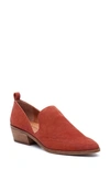 Lucky Brand Mahzan Chop-out Flats Women's Shoes In Burnt Henna