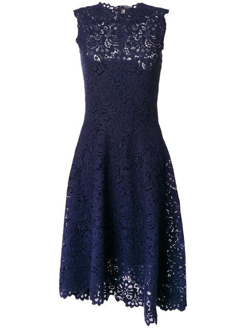 Ermanno Scervino High Neck Lace Dress | ModeSens