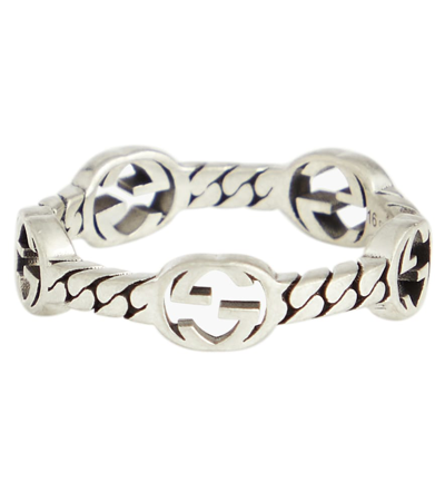 Gucci Gg Sterling Silver Ring In 银色