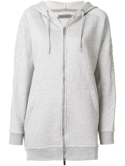 Calvin Klein Oversized Hoodie In Grey